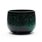 Cauldron Singing Bowl - Magic Mushroom Design - Green 15cm