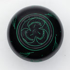 Cauldron Singing Bowl - Magic Mushroom Design - Green 15cm