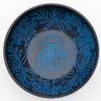Aluminium Singing Bowl - Magic Mushroom Design - Blue 20cm