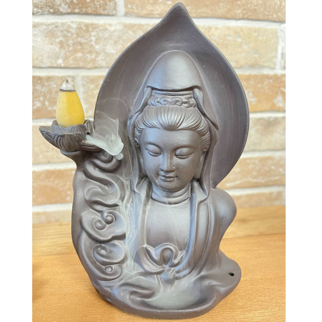 Backflow Incense Burner - Serene Buddha - Cascading Smoke Waterfall