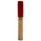 Wooden Singing Bowl Striker with Velvet Sleeve
