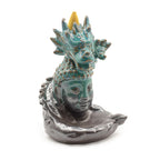 Backflow Incense Burner - Dragon Over Buddha - Glazed Ceramic 409g