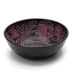 Aluminium Singing Bowl - Magic Mushroom Design - Pink 20cm