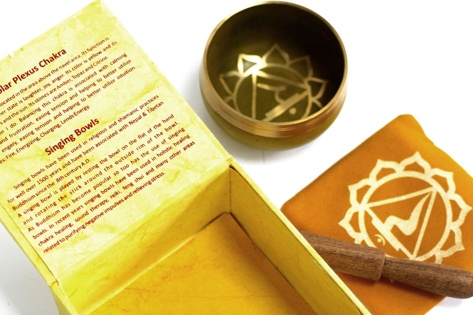 Solar Plexus Chakra Singing Bowl Gift Set