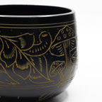 Cauldron Singing Bowl - Magic Mushroom Design - Yellow 15cm