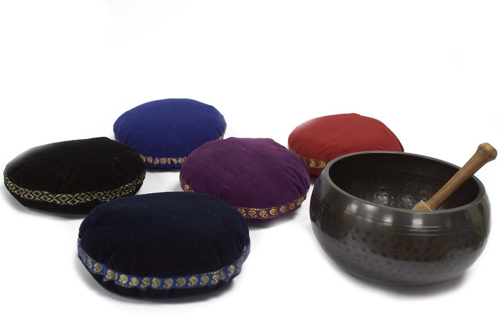 Velvet Singing Bowl Cushion - 16cm
