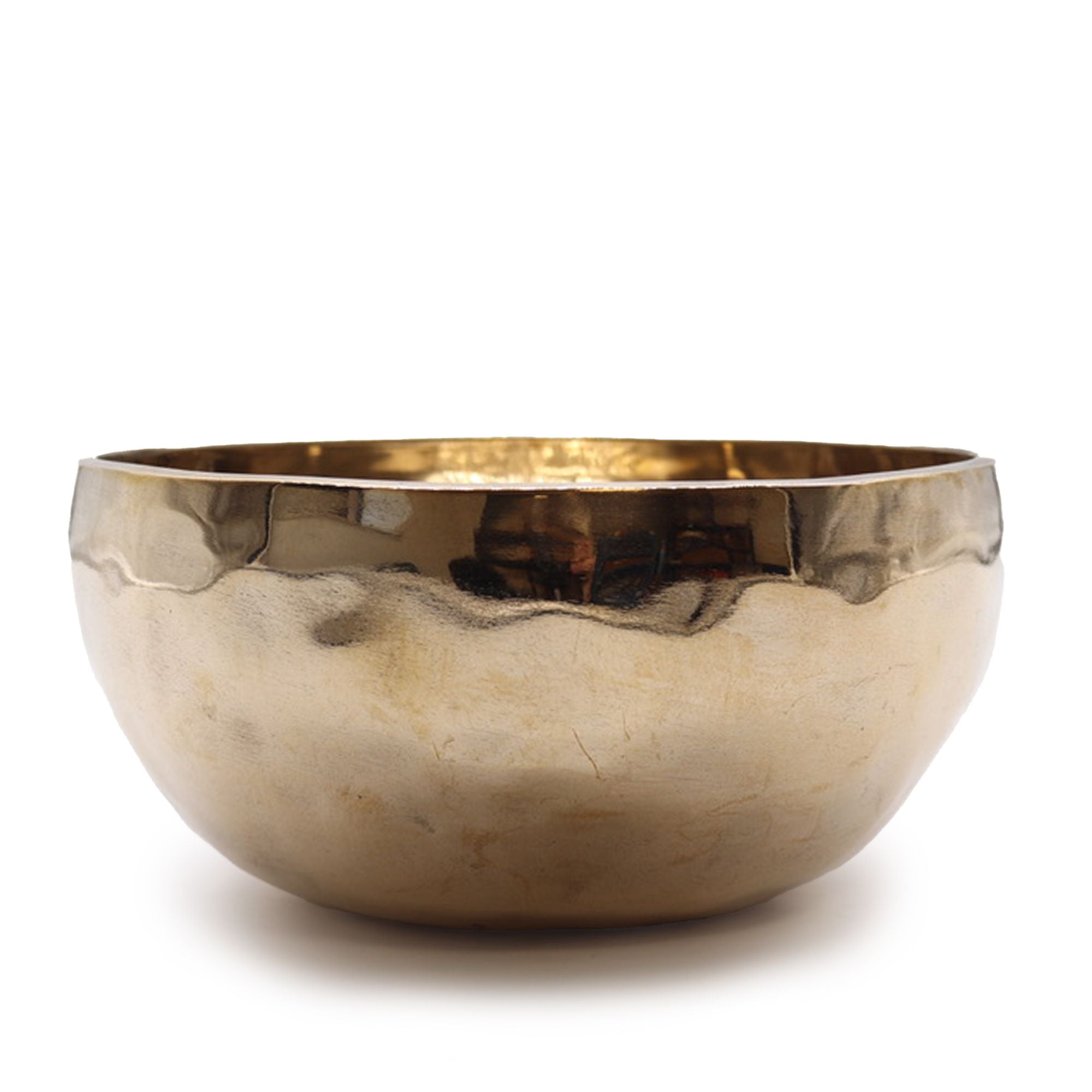 Extra Large Shining Bell-Metal Handmade Tibetan Singing Bowl - 21cm (approx 1500g)