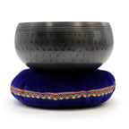 Medium Black Beaten Tibetan Singing Bowl - 15cm