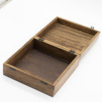 Extra Large Square Wooden Buddha Box 25x25x10cm - Buddha Bodhi Tree