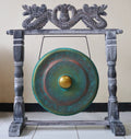 Small Healing Gong in Wooden Stand - 25cm - Greenwash