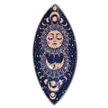 Enamel Incense Bowl - Polished Aluminium - Pink Sun & Moon
