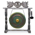 Medium Healing Gong in Wooden Stand - 50cm - Greenwash