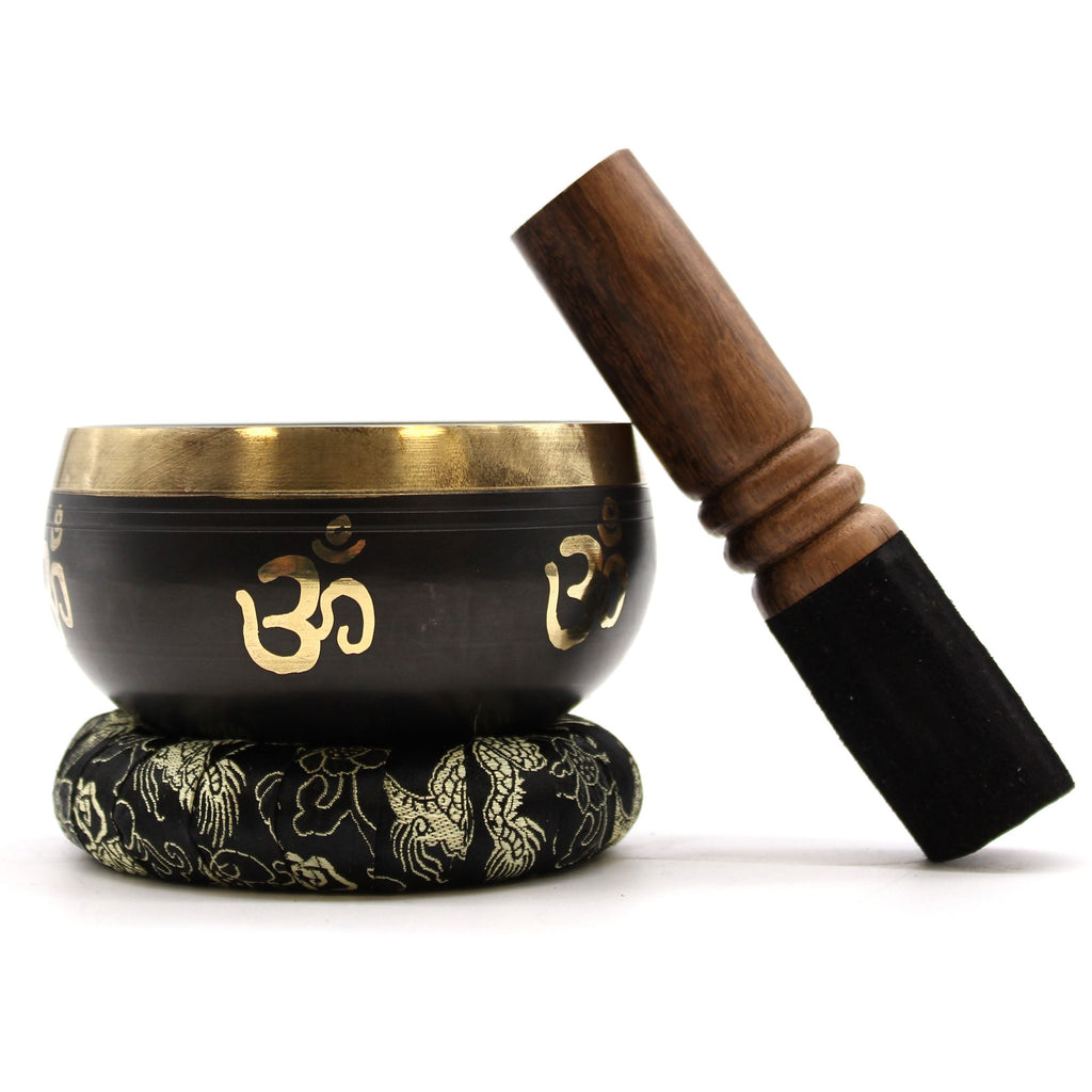 Yoga Om Singing Bowl Gift Set - 9cm