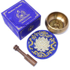 Medicine Buddha Singing Bowl Gift Set - 10cm