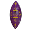 Enamel Incense Bowl - Polished Aluminium - Purple Sun & Moon Phases