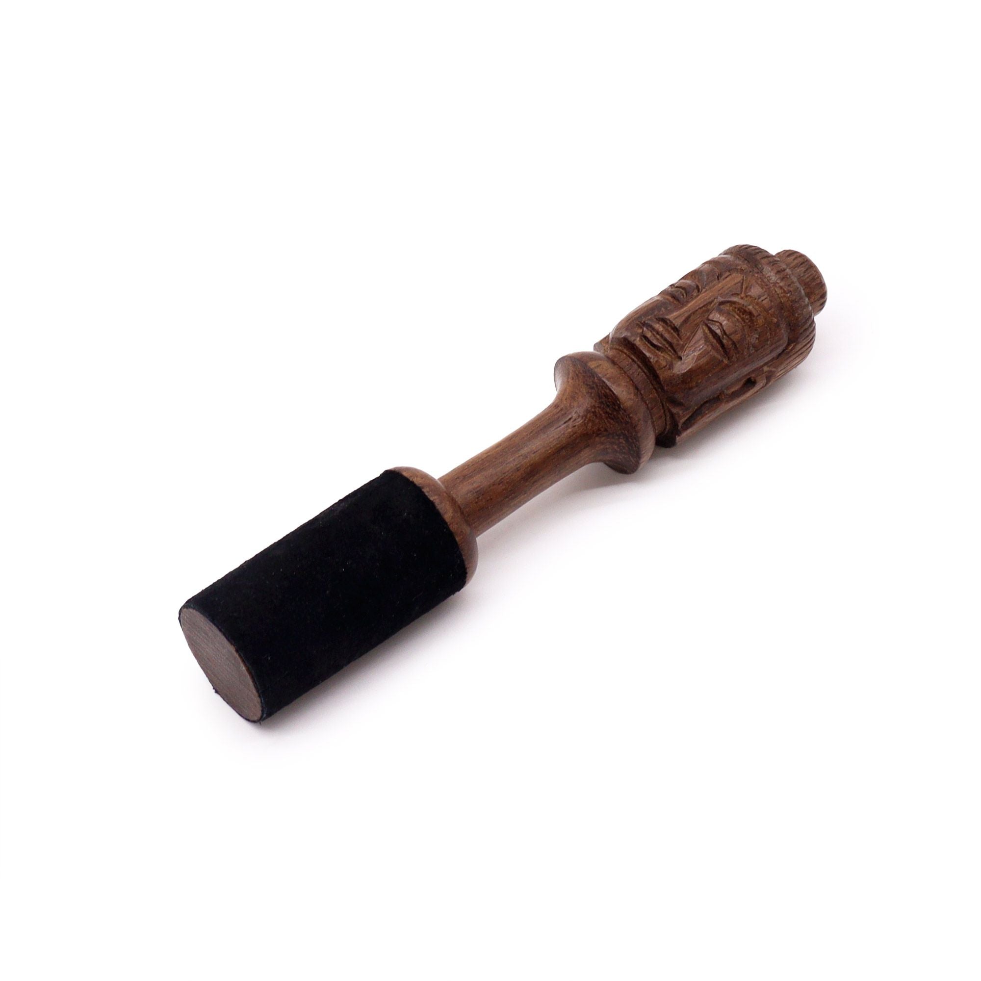 Singing Bowl Wooden Striker - 14cm - Buddha Carving