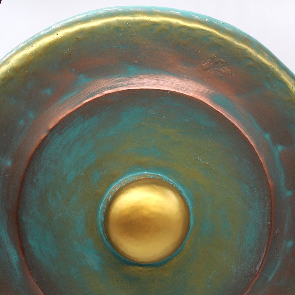 Medium Healing Gong in Wooden Stand - 50cm - Greenwash