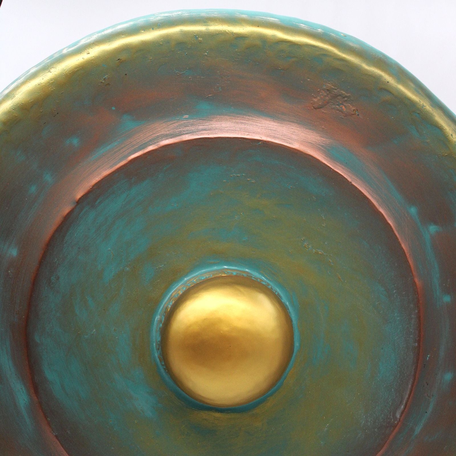 Medium Healing Gong in Wooden Stand - 50cm - Greenwash