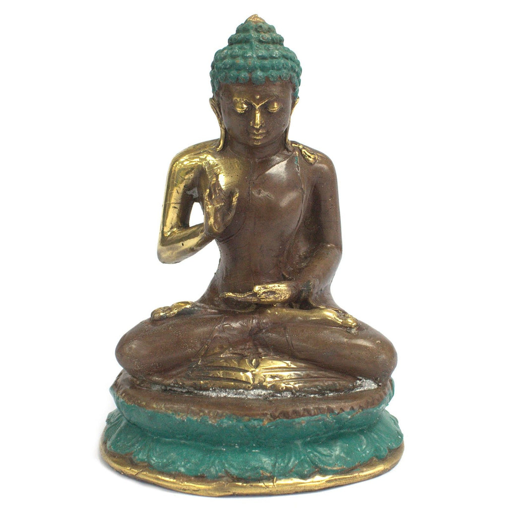 Large Sitting Solid Brass Buddha