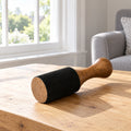 Extra Large Wooden King Striker for Singing Bowls - 26cm in a bright British sitting room