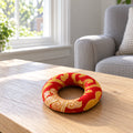Singing Bowl Hoop Cushion - 8cm (Fits 10-12cm Bowls) - Red in a bright British sitting room